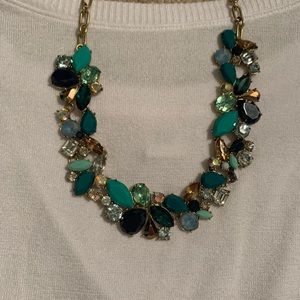 J.Crew Blue & Green Mixed Stone Necklace